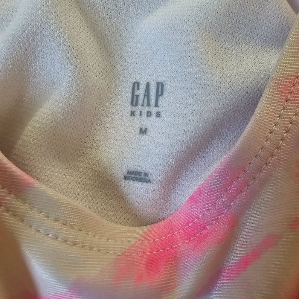 Kids Tankini Set | Gap Tie-Dye Top (M) + Old Navy Solid Blue Bottom (L) | Swim - Picture 3 of 4